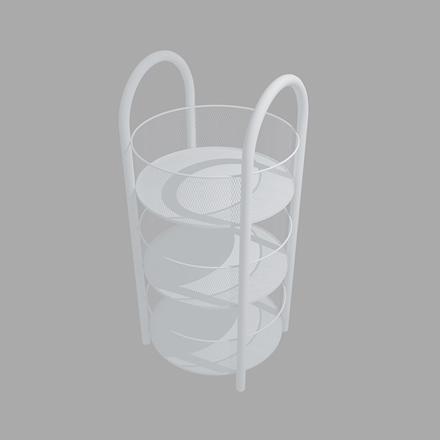 Estante circular para diaplay de tres capas.