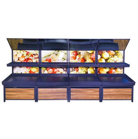 Exhibidores de frutas y verduras de pared