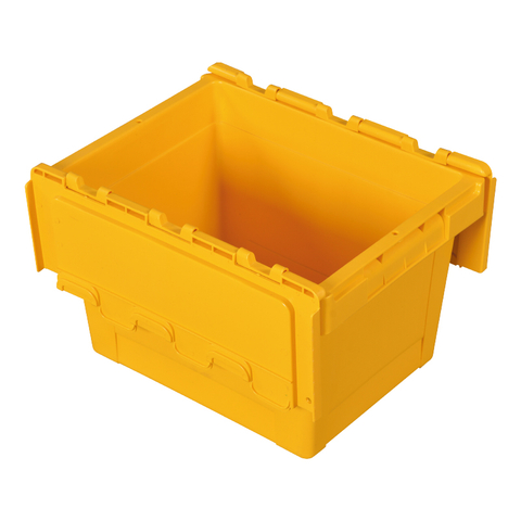 Contenedor con tapa adjunta de caja apilable de plástico NLB-1