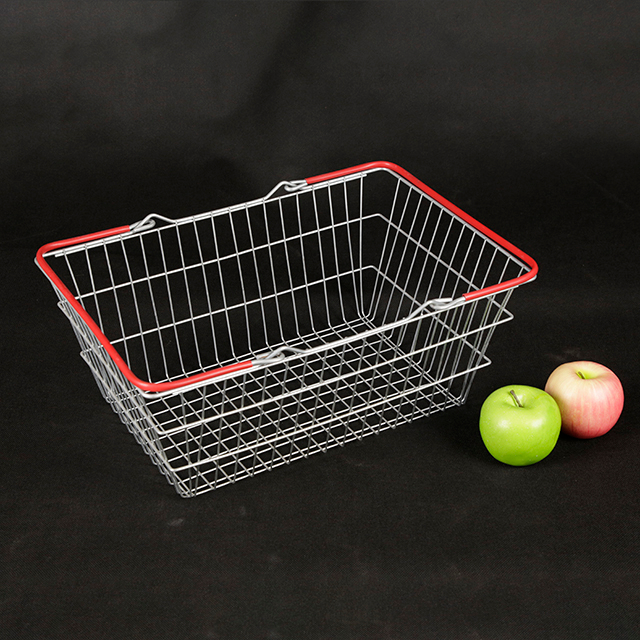 Cesta de compras metálica