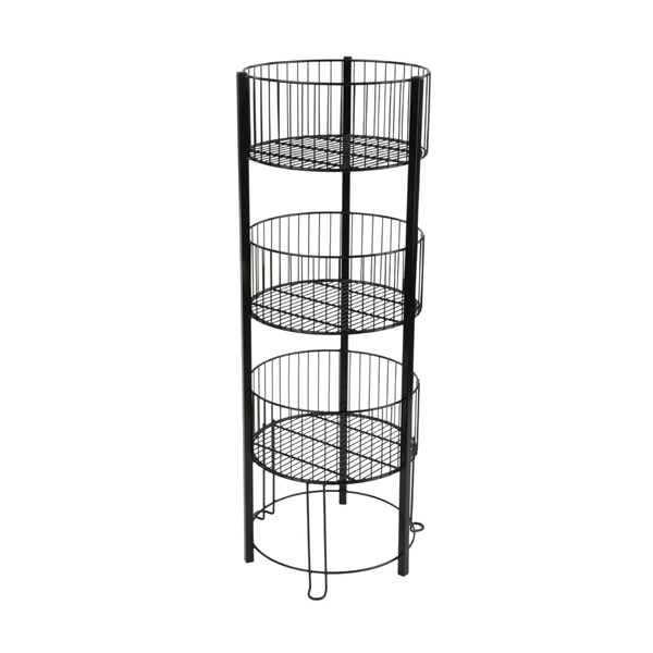 Contenedor volcador de alambre de tres niveles Cesta de 3 niveles Stan