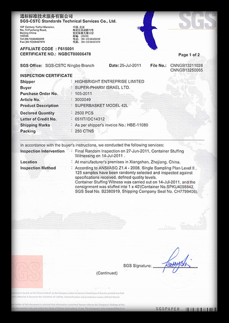 Certificados SGS 03