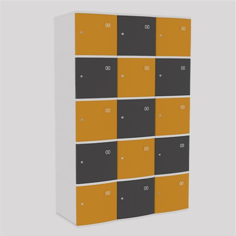 Casillero de plástico ABS de 15 puertas