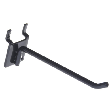 Gancho para tablero perforado de una sola punta con base de metal
