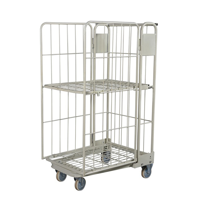 Contenedor de rollo blanco plegable 
