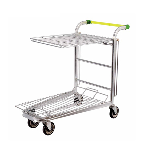 Carro de plataforma de almacén de transportador de servicio pesado de supermercado