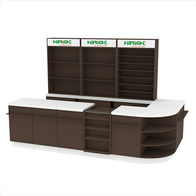 Mostrador de caja de tienda de conveniencia 