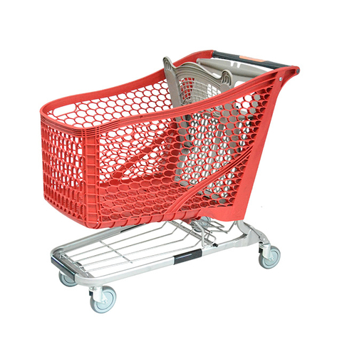 Septiembre de 2018 NUEVO carrito de compras de plástico 220L