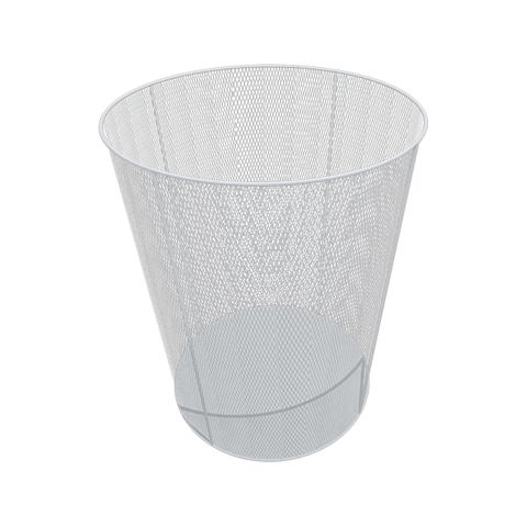 Cesta redonda de metal