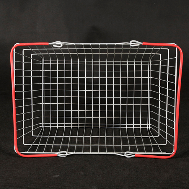 Cesta de compras metálica