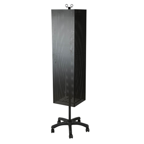 Pantalla giratoria de tablero perforado de cuatro lados
