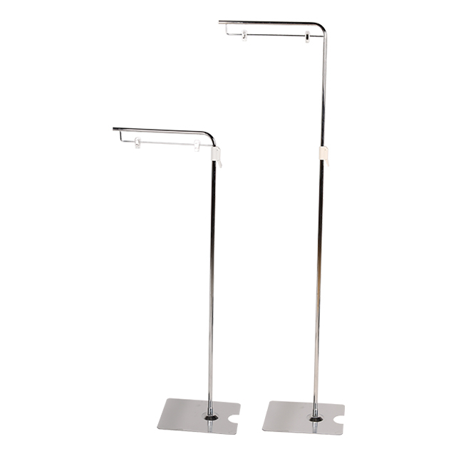 Soporte para letrero de bandera de altura ajustable en el piso