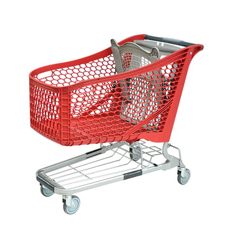 Septiembre de 2018 NUEVO carrito de compras de plástico 180L