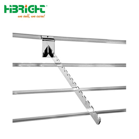 Brazo con muescas para pared de listones