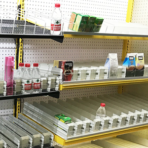 Empujadores plásticos de la primavera del empujador del estante de la bebida de la botella del cigarrillo del supermercado del tamaño ajustable