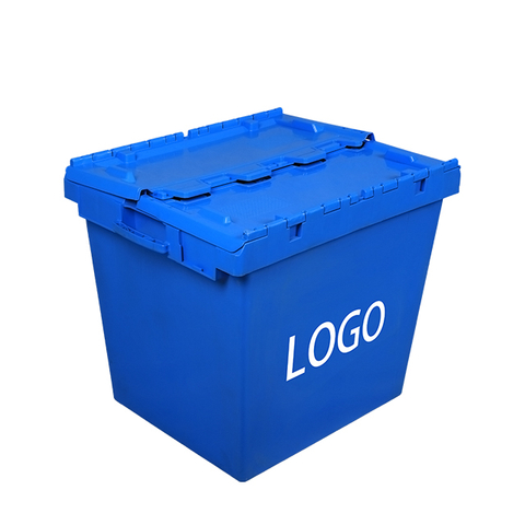 Caja de plástico apilable