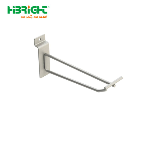Gancho de pared de listones de una sola punta con brazo oscilante