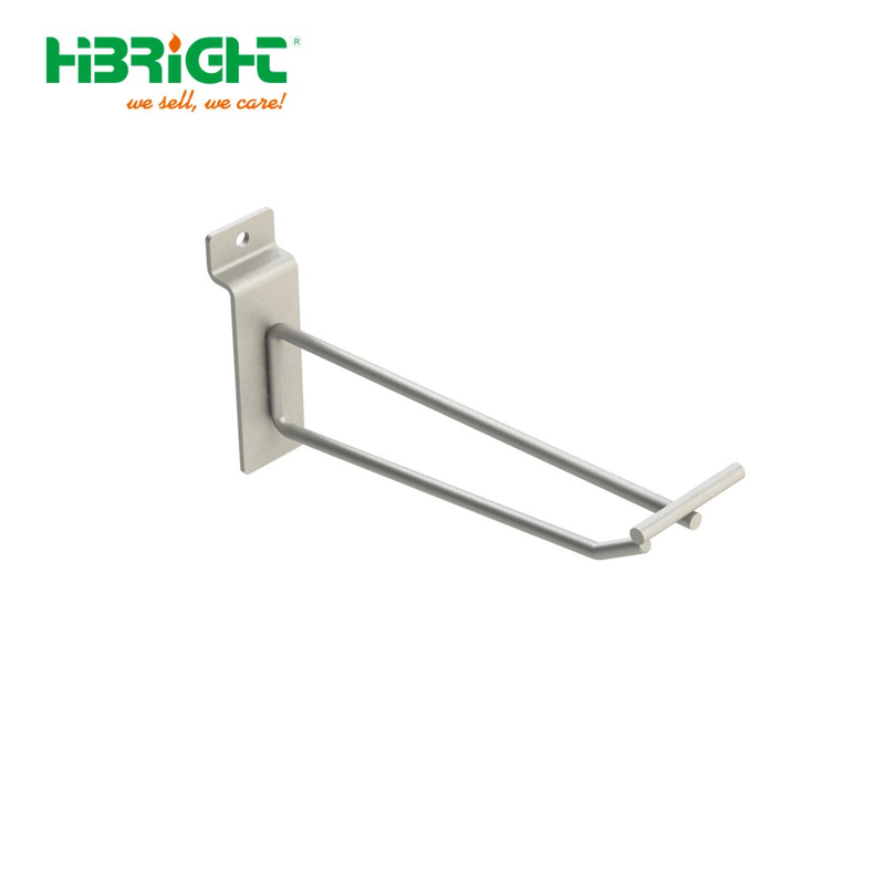 Gancho de pared de listones de una sola punta con brazo oscilante