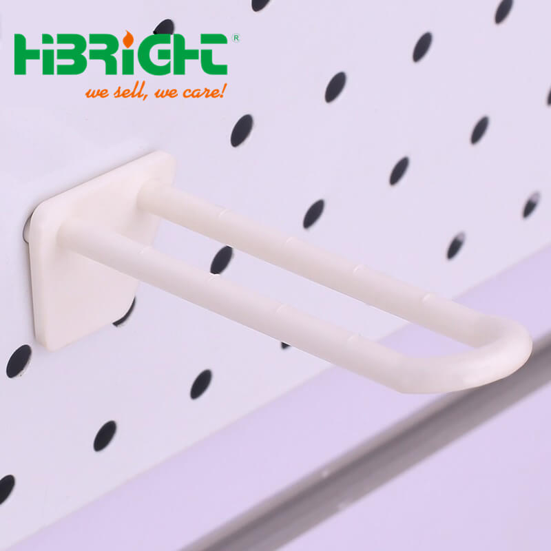 Ganchos de plástico para tablero perforado