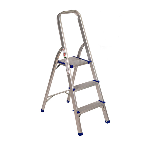 Escalera de aluminio plegable de 3 peldaños