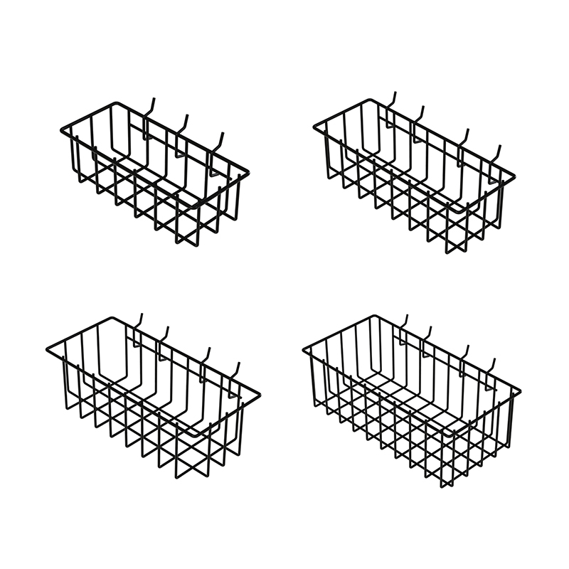 Cesta de tablero perforado con lámina de PVC