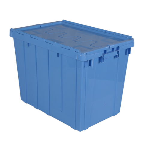 Contenedor con tapa adjunta de caja apilable de plástico NLB-6