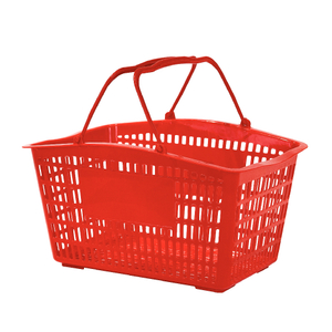 Cesta de compras de plástico de 26 litros para supermercado