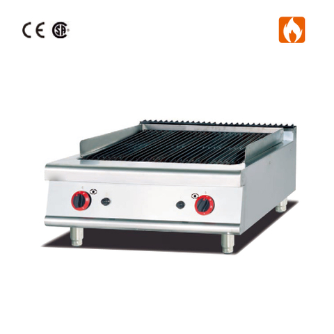 Parrilla de roca de lava a gas con encimera de 800x900x460 mm