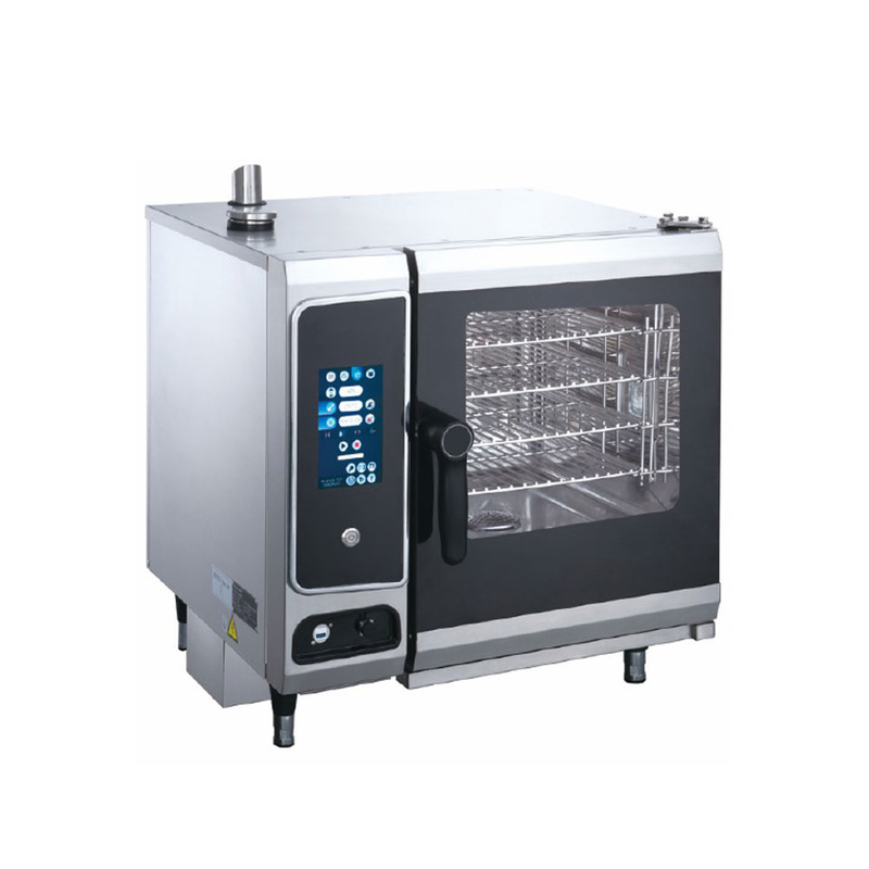 Horno combinado pequeño eléctrico comercial de 6,1 kW y 4 bandejas