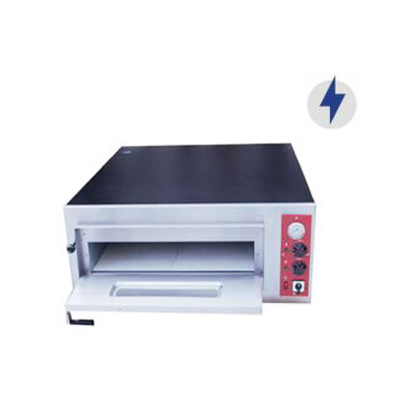 Horno de pizza eléctrico comercial de 1 piso y 1 bandeja