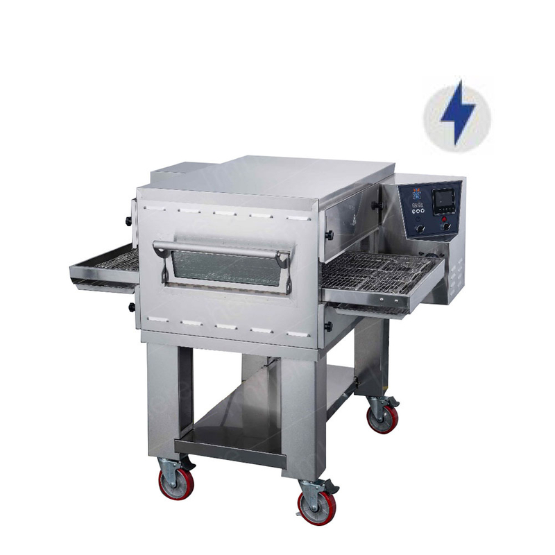 Horno de pizza con transportador eléctrico móvil comercial