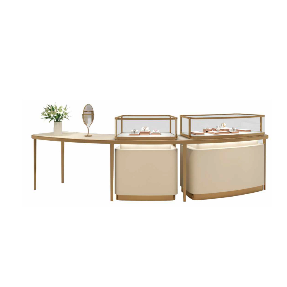 Vitrina de joyería comercial