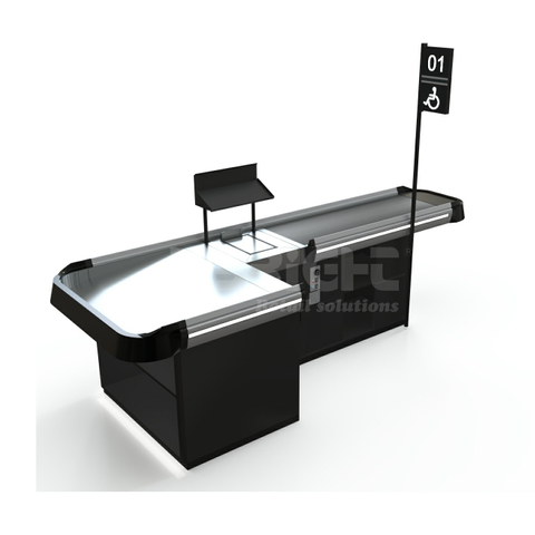 Mostrador de caja con luz LED