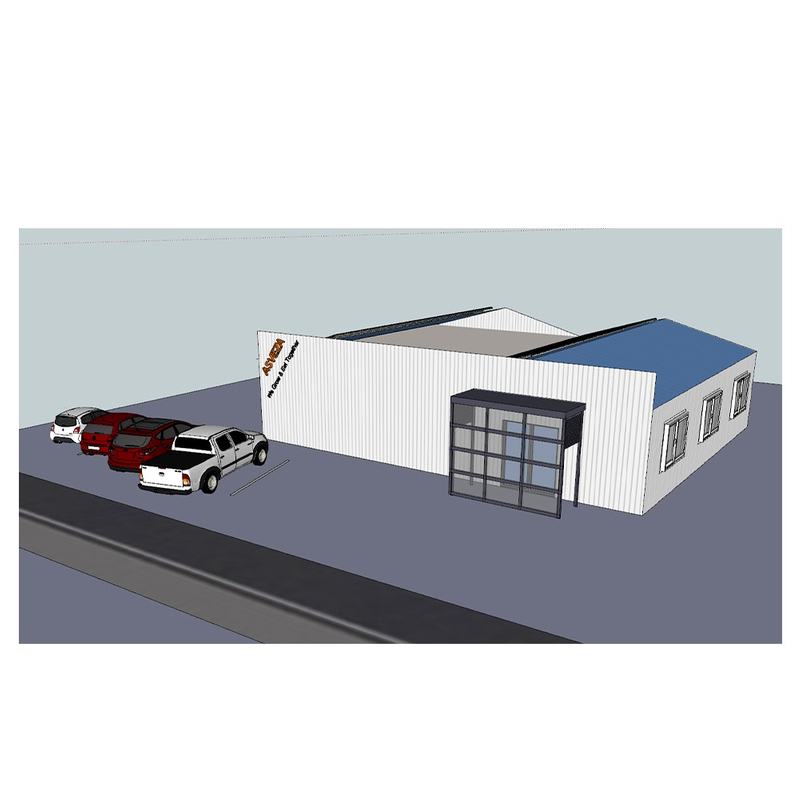 Supermercado de estructura de acero