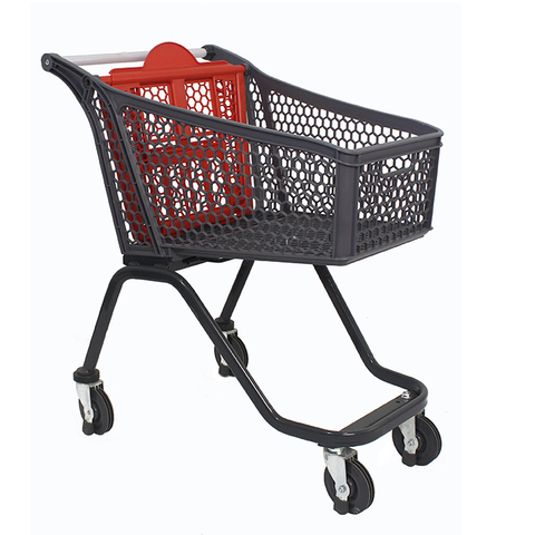 Carro de compras de plástico 100L