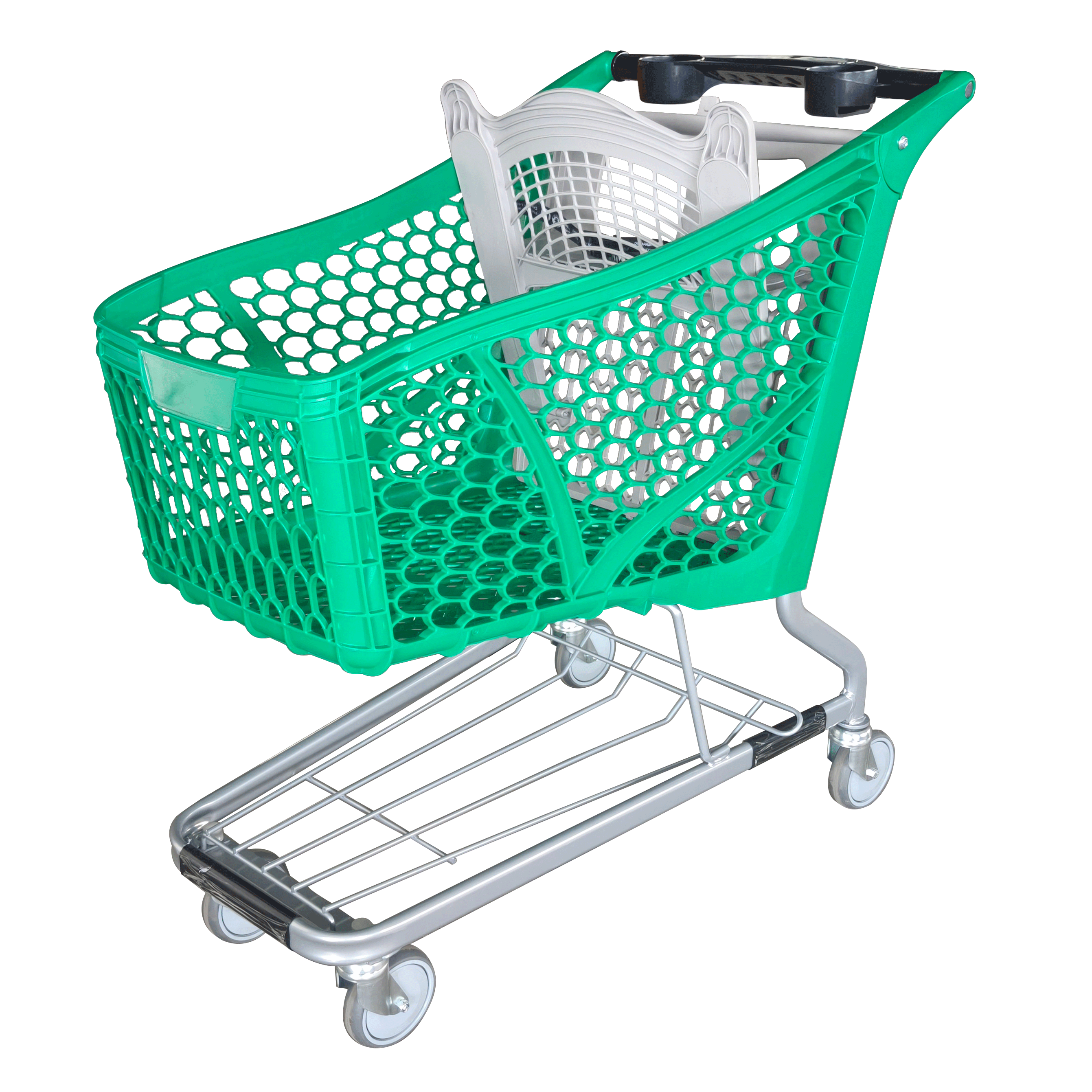 Septiembre de 2018 NUEVO carrito de compras de plástico 180L