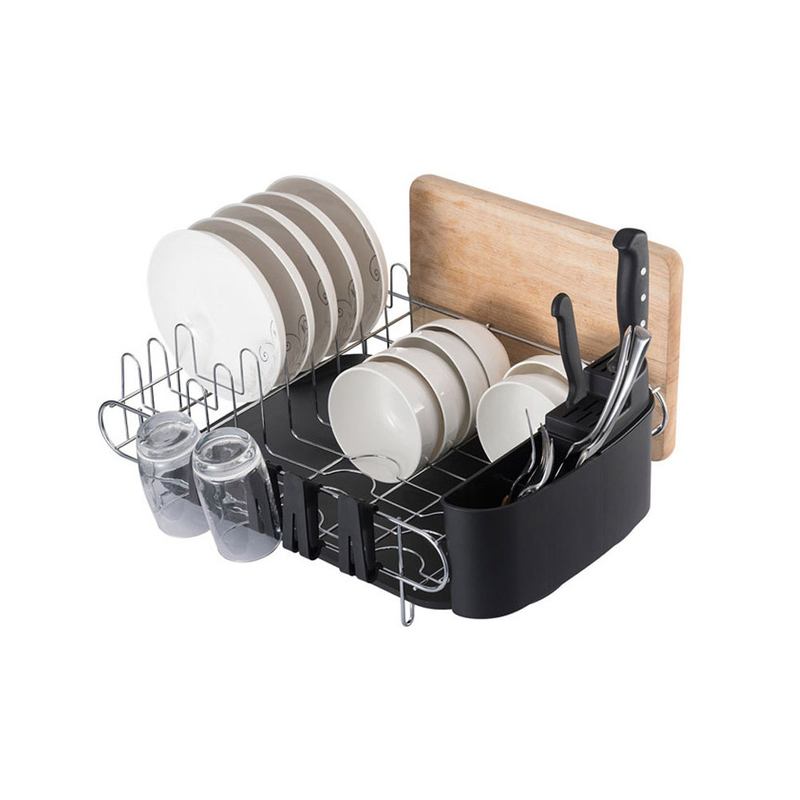 Rejilla para secar platos de cocina sobre fregaderos
