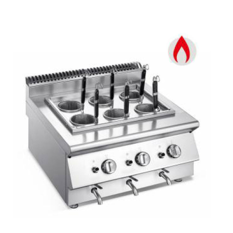 Cocedor de pasta a gas con encimera