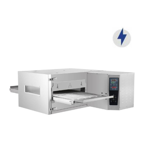 Horno eléctrico comercial de pizza con transportador de 380V con controladores de temperatura independientes