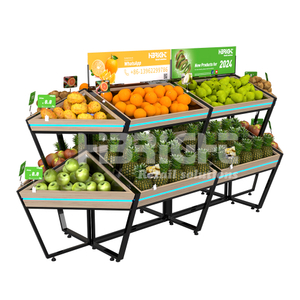 2024 Estantes de exhibición de frutas de nuevo diseño Highbright