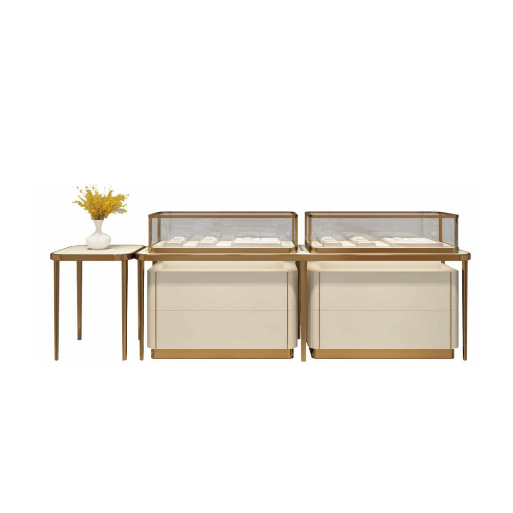 Vitrina de joyería comercial