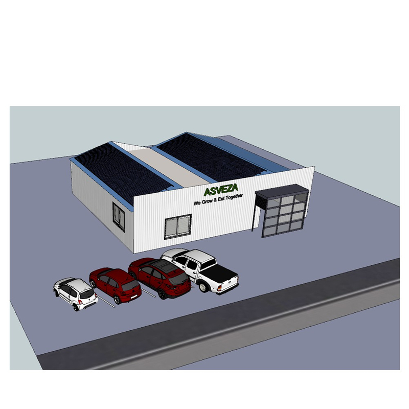 Supermercado de estructura de acero