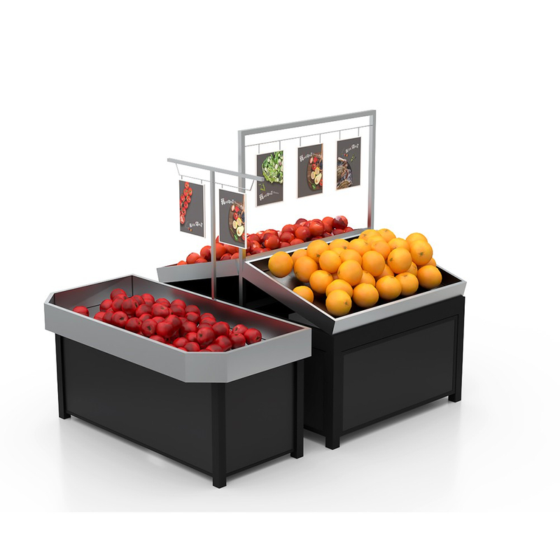 Soporte de exhibición de frutas de acero inoxidable