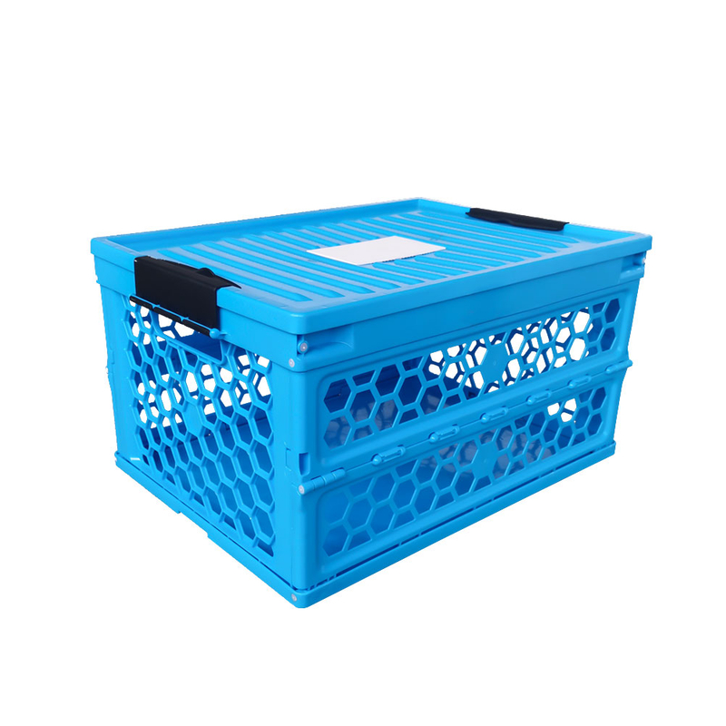2022 Caja de almacenamiento de plástico plegable de nuevo diseño con tapa