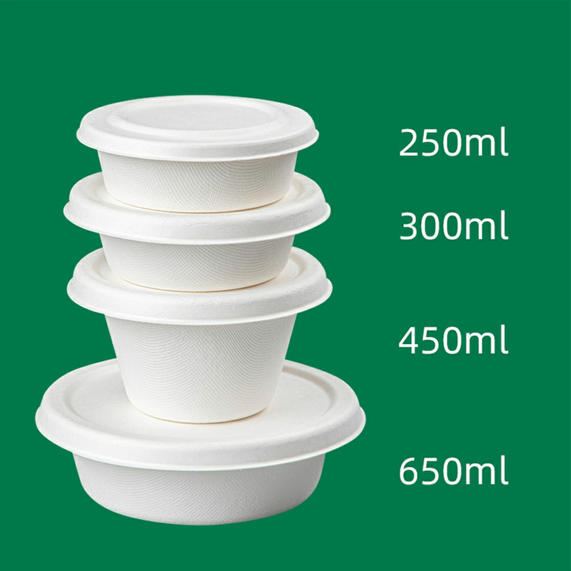 Caja de comida ecológica degradable