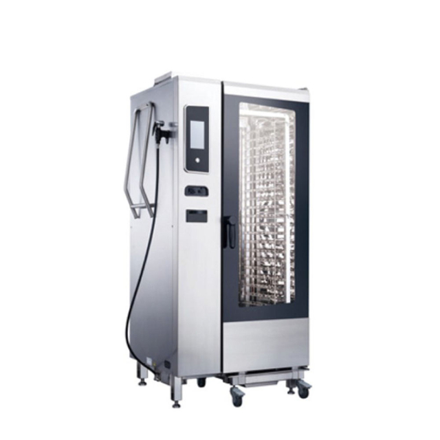 Horno combinado eléctrico comercial de 64,6 kW y 40 bandejas