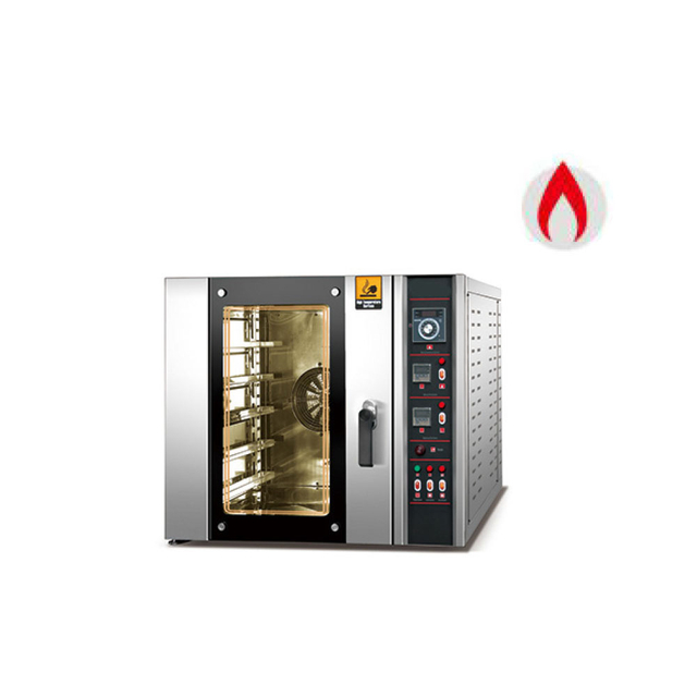 Horno de convección comercial a gas de 220 V y 5 bandejas