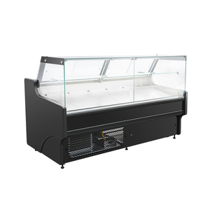 Servicio enchufable del refrigerador de la tienda de delicatessen con puerta de vidrio de 250L/290L/380L/500L/ 0℃~5℃ sobre vidrio plano contrario