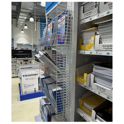 Malla de alambre para estante de supermercado