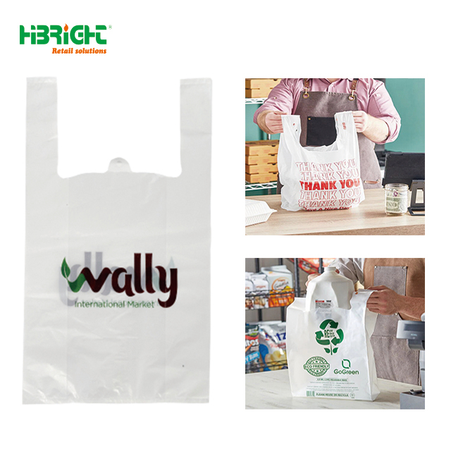 Supermercado Tienda de comestibles Bolsas de plástico para compras